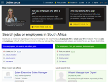 Tablet Screenshot of jobin.co.za